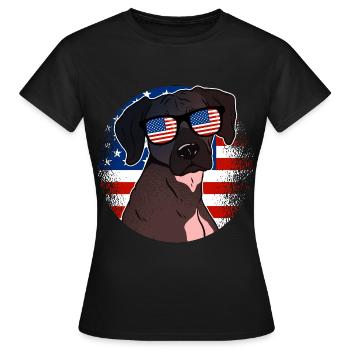 Amérique du Nord - T-shirt Femme - noir - Devant - AI Model Female 172 dark (172cm)
