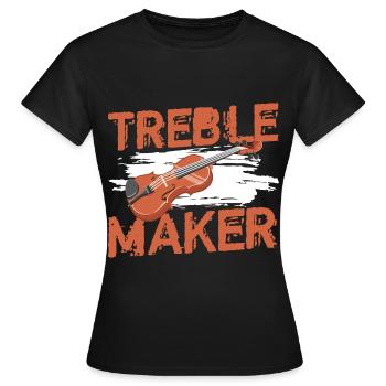 Musiker Klassische Musik Auftritt - Frauen T-Shirt - Schwarz - Vorne - AI Model Female 172 dark (172cm)