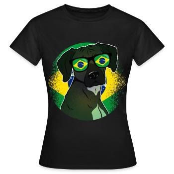 Brasilien - Frauen T-Shirt - Schwarz - Vorne - AI Model Female 172 dark (172cm)