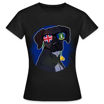 Britische Jungferninseln - Frauen T-Shirt - Schwarz - Vorne - AI Model Female 172 dark (172cm)