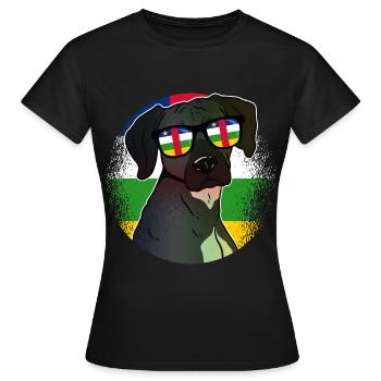 Zentralafrikanische Republik - Frauen T-Shirt - Schwarz - Vorne - AI Model Female 172 dark (172cm)