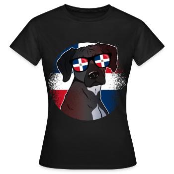 République dominicaine - T-shirt Femme - noir - Devant - AI Model Female 172 dark (172cm)