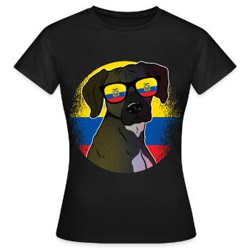 Équateur - T-shirt Femme - noir - Devant - AI Model Female 172 dark (172cm)