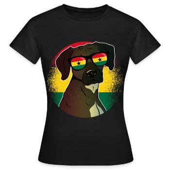 Ghana - T-shirt Femme - noir - Devant - AI Model Female 172 dark (172cm)