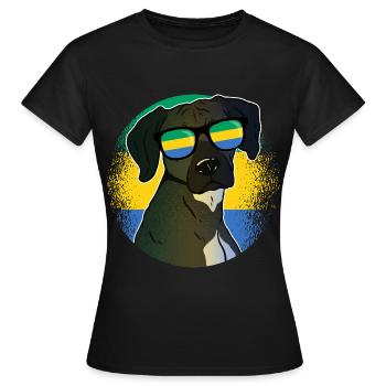 Gabon - Women's T-Shirt - black - Front - AI Model Female 172 dark (172cm)