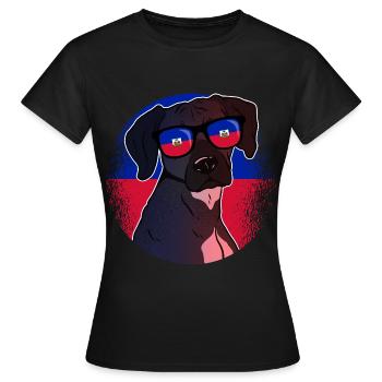 Haïti - T-shirt Femme - noir - Devant - AI Model Female 172 dark (172cm)