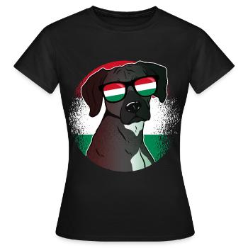 Hongrie - T-shirt Femme - noir - Devant - AI Model Female 172 dark (172cm)
