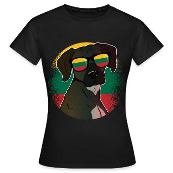 Lituanie - T-shirt Femme - noir - Devant - AI Model Female 172 dark (172cm)