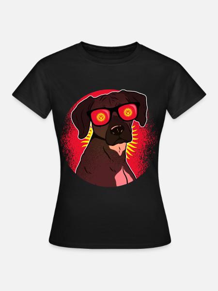 Kirgisistan - Frauen T-Shirt - Schwarz