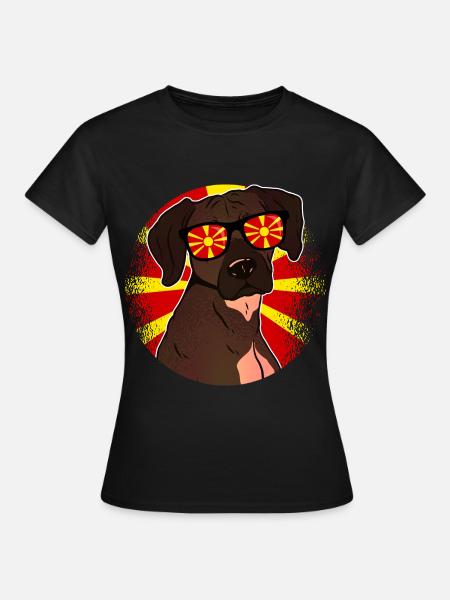 Mazedonien - Frauen T-Shirt - Schwarz