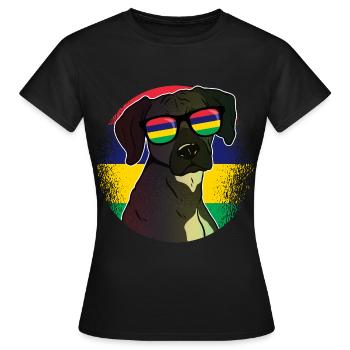 Mauritius - Frauen T-Shirt - Schwarz - Vorne - AI Model Female 172 dark (172cm)