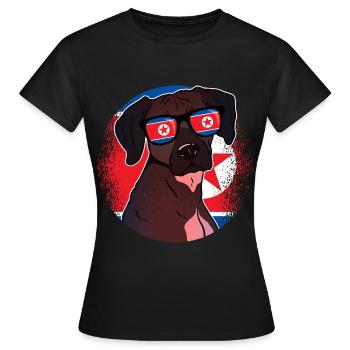 North Korea - Women's T-Shirt - black - Front - AI Model Female 172 dark (172cm)