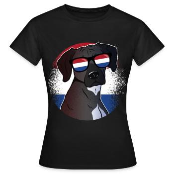 Niederlande - Frauen T-Shirt - Schwarz - Vorne - AI Model Female 172 dark (172cm)