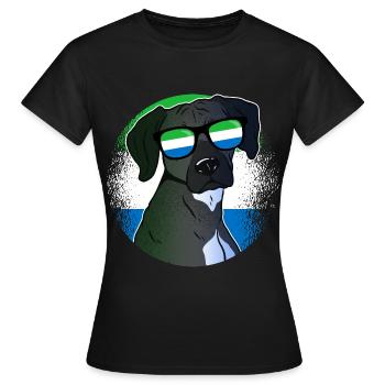 Sierra Leone - Women's T-Shirt - black - Front - AI Model Female 172 dark (172cm)