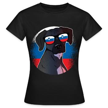 Slovenia - Women's T-Shirt - black - Front - AI Model Female 172 dark (172cm)
