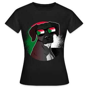 Sudan - Frauen T-Shirt - Schwarz - Vorne - AI Model Female 172 dark (172cm)
