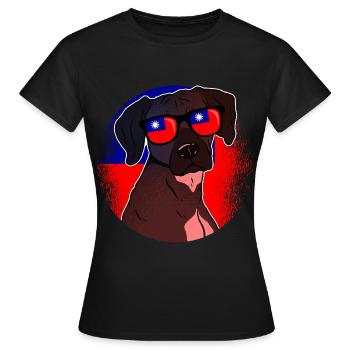 Taïwan - T-shirt Femme - noir - Devant - AI Model Female 172 dark (172cm)