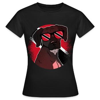 Trinité et Tobago - T-shirt Femme - noir - Devant - AI Model Female 172 dark (172cm)