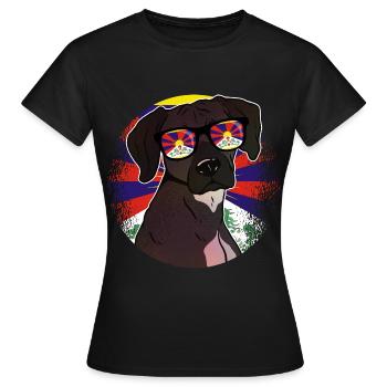 Tibet - T-shirt Femme - noir - Devant - AI Model Female 172 dark (172cm)