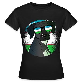 Ouzbékistan - T-shirt Femme - noir - Devant - AI Model Female 172 dark (172cm)
