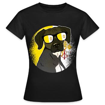 Vatican - T-shirt Femme - noir - Devant - AI Model Female 172 dark (172cm)