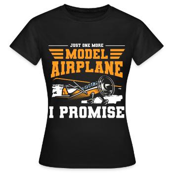 Maquette d’avion Maquette d’avion Fabrication de maquettes Télécommande - T-shirt Femme - noir - Devant - AI Model Female 172 dark (172cm)