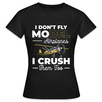 Modèles réduits d’avions Hobby Modellbau - T-shirt Femme - noir - Devant - AI Model Female 172 dark (172cm)