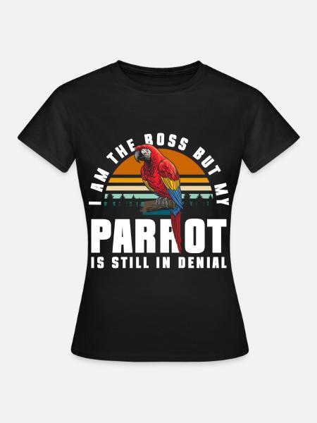 Papagei Fliegen Tropen - Frauen T-Shirt - Schwarz