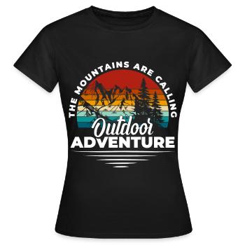Bergsteiger Kletterer Sportklettern Outdoor - Frauen T-Shirt - Schwarz - Vorne - AI Model Female 172 dark (172cm)