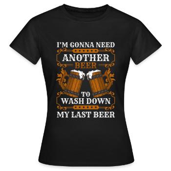 Célébration de l’ivresse de la boisson - T-shirt Femme - noir - Devant - AI Model Female 172 dark (172cm)