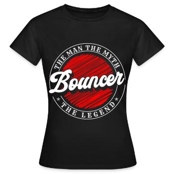 Patron de superviseur de garde du corps de sécurité - T-shirt Femme - noir - Devant - AI Model Female 172 dark (172cm)