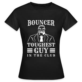 Sicherheitsdienst Job Aufpasser Party - Frauen T-Shirt - Schwarz - Vorne - AI Model Female 172 dark (172cm)