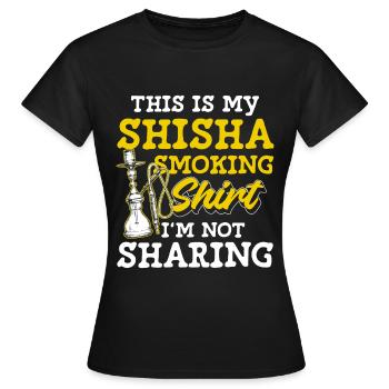 Sisha Rauchen Türkisch Orient - Frauen T-Shirt - Schwarz - Vorne - AI Model Female 172 dark (172cm)