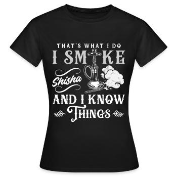 Hookah Chillen Orient - Frauen T-Shirt - Schwarz - Vorne - AI Model Female 172 dark (172cm)