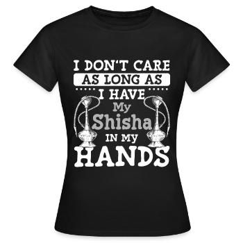 Hookah Tabak Chillen Zigarette - Frauen T-Shirt - Schwarz - Vorne - AI Model Female 172 dark (172cm)