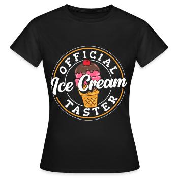 Eis Süßigkeiten Geschmack - Frauen T-Shirt - Schwarz - Vorne - AI Model Female 172 dark (172cm)