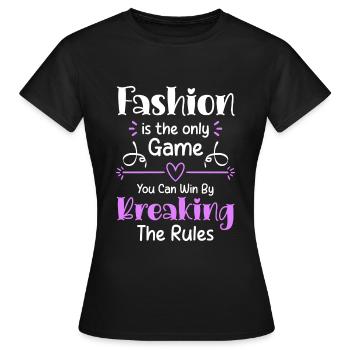 Défilé de shopping pour les amateurs de mode - T-shirt Femme - noir - Devant - AI Model Female 172 dark (172cm)