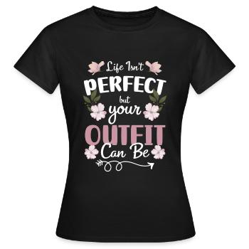 Mode Mode Défilé de mode - T-shirt Femme - noir - Devant - AI Model Female 172 dark (172cm)