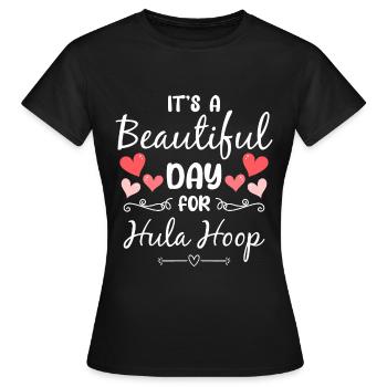 Hooping Hoop Hobby - Women's T-Shirt - black - Front - AI Model Female 172 dark (172cm)