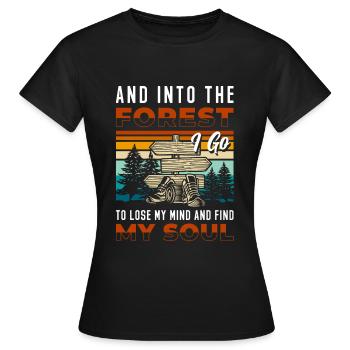 Forester Forest worker Hunting Forester - Women's T-Shirt - black - Front - AI Model Female 172 dark (172cm)