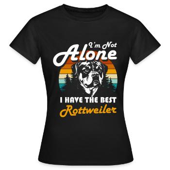 Chien Chien Chien Amour - T-shirt Femme - noir - Devant - AI Model Female 172 dark (172cm)