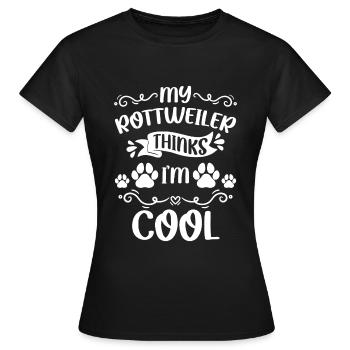 Chien de garde chien - T-shirt Femme - noir - Devant - AI Model Female 172 dark (172cm)