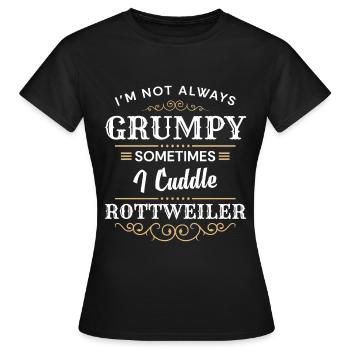 Chiot d’école de chien de combat - T-shirt Femme - noir - Devant - AI Model Female 172 dark (172cm)