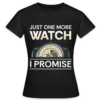 Uhrenliebhaber Uhrwerk Sammler Schweizer - Frauen T-Shirt - Schwarz - Vorne - AI Model Female 172 dark (172cm)