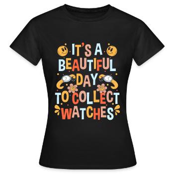 Watch Collector Watch Collection - Women's T-Shirt - black - Front - AI Model Female 172 dark (172cm)