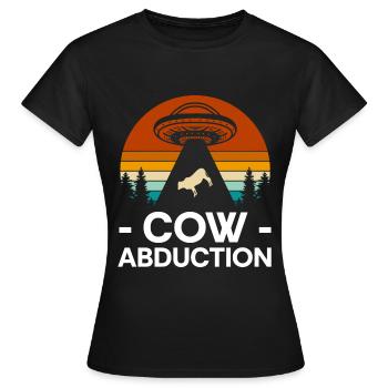Kuh Muh Nutztier - Frauen T-Shirt - Schwarz - Vorne - AI Model Female 172 dark (172cm)