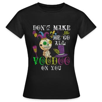 Parade Straßenfest Fasching Perlen - Frauen T-Shirt - Schwarz - Vorne - AI Model Female 172 dark (172cm)