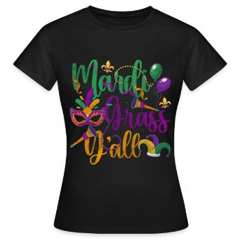 Parade Party Bunt Perlen - Frauen T-Shirt - Schwarz - Vorne - AI Model Female 172 dark (172cm)