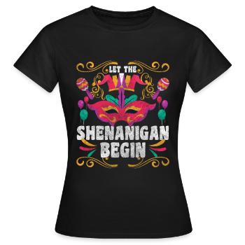 Événement de célébration du carnaval - T-shirt Femme - noir - Devant - AI Model Female 172 dark (172cm)
