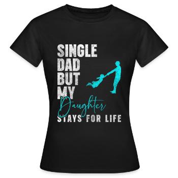 Alleinstehend Beziehungsstatus Dating Anmache - Frauen T-Shirt - Schwarz - Vorne - AI Model Female 172 dark (172cm)